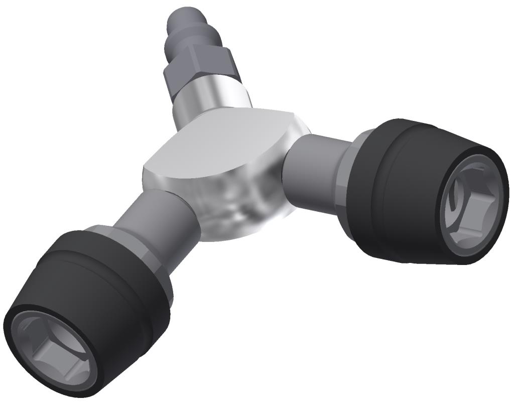 Y-connector, DIN AIR