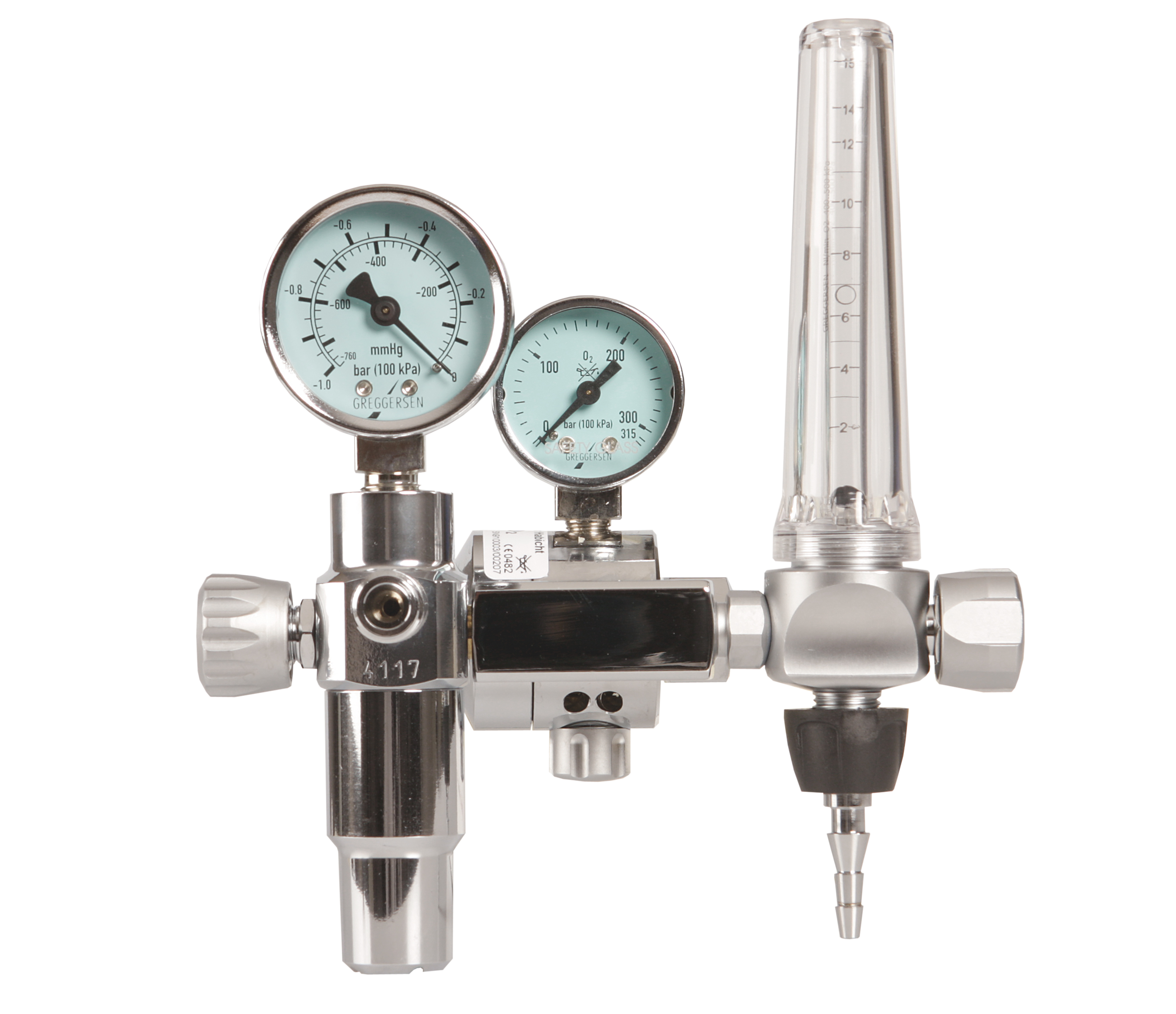 Druckminderer Habicht m. Röhrenflowmeter