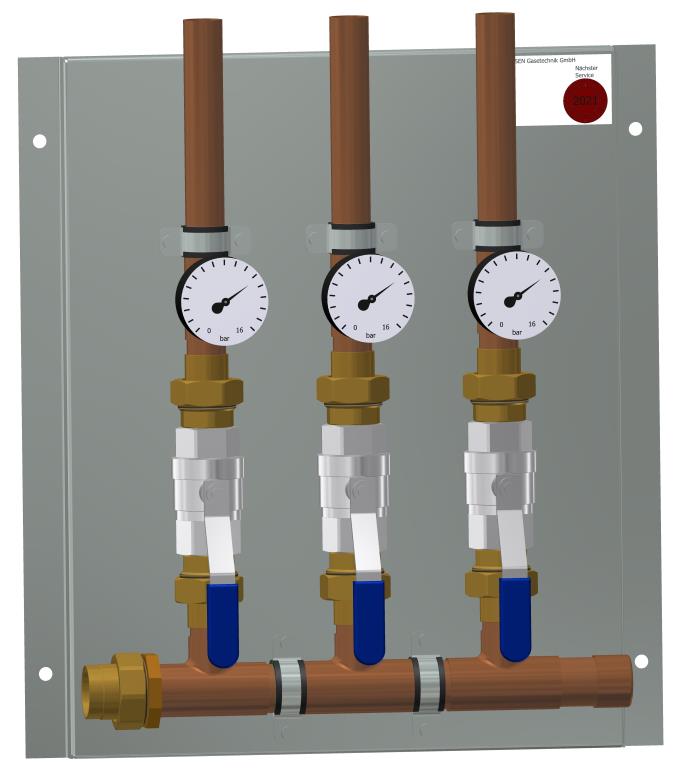 Manifold panel 3-way size 3